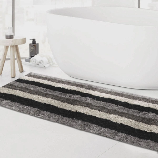 Luxe Home International Runner Jaricho Microfiber 2500 GSM Anti-Skid ( 2Ft x 5Ft , Shadow , Pack of 1 ) - 2x5 Ft, Shadow