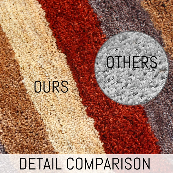 Luxe Home International Bathmat Jaricho Microfiber 2500 GSM Anti-Skid ( 45Cm x 75Cm , Cinnamon , Pack of 1 ) - 45x75 cm, Chinnamon