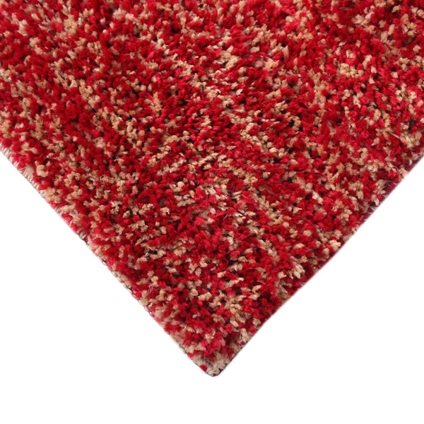 Luxe Home International Runner Moscow Microfiber 1600 GSM Anti-Skid ( Red , 58 Cm x 140 Cm , Pack of 1 ) - Red