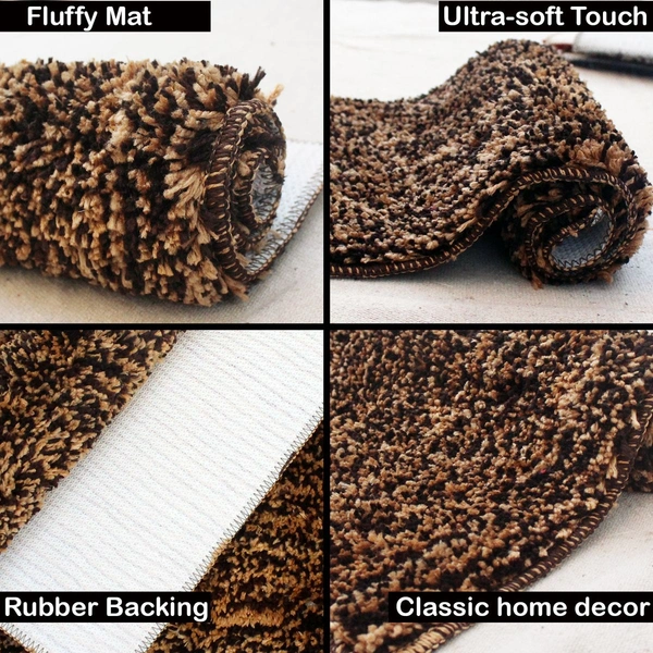 Luxe Home International Runner Moscow Microfiber 1600 GSM Anti-Skid ( Honey Bee , 58 Cm x 140 Cm , Pack of 1 ) - Honey Bee