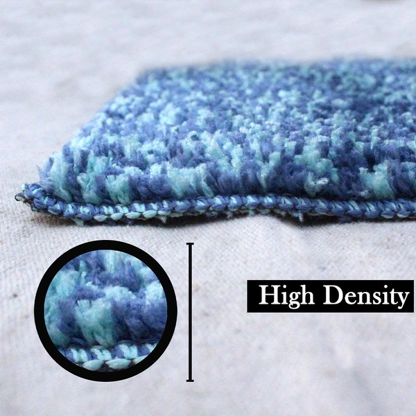 Luxe Home International Runner Moscow Microfiber 1600 GSM Anti-Skid ( Ocean , 58 Cm x 140 Cm , Pack of 1 ) - Ocean