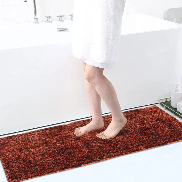 Luxe Home International Runner Moscow Microfiber 1600 GSM Anti-Skid ( Fire Place , 58 Cm x 140 Cm , Pack of 1 ) - Fire Place