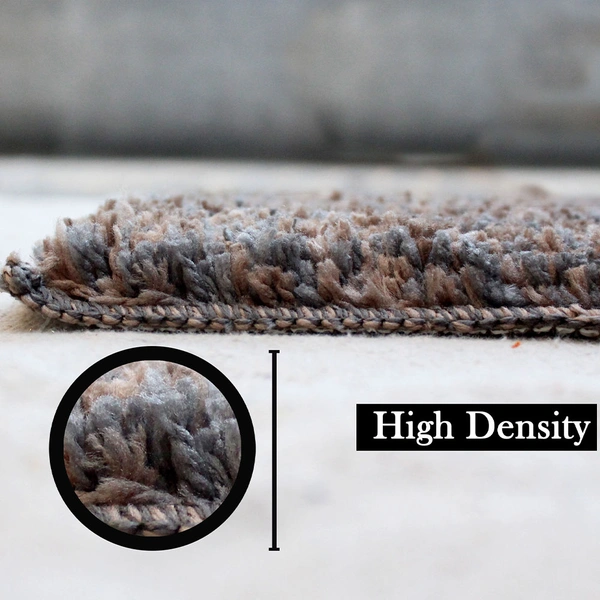 Luxe Home International Runner Moscow Microfiber 1600 GSM Anti-Skid ( Grey , 58 Cm x 140 Cm , Pack of 1 ) - Grey