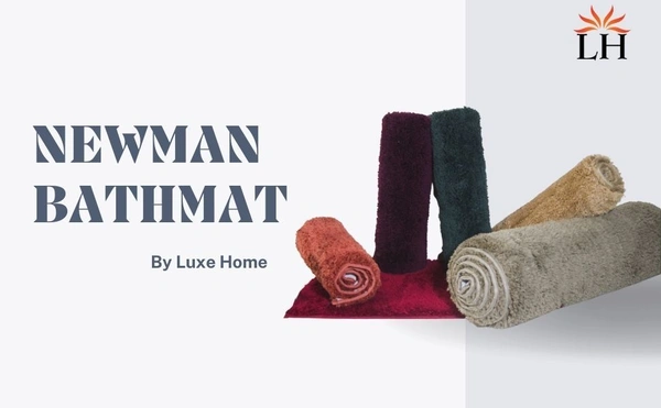 LUXE HOME INTERNATIONAL Bathmat Newman Microfiber 2500 GSM Anti Slip ( Anthrea, 60x90 cm, Pack of 1 ) - Anthrea