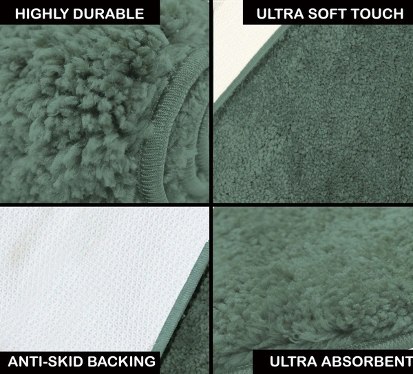 Luxe Home International Carpet Newman Microfiber 2500 GSM Anti Slip ( Seige, 4x6 Ft, Pack of 1 ) - 4x6 Ft, Seige