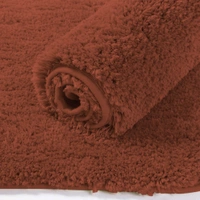 Luxe Home International Carpet Newman Microfiber 2500 GSM Anti Slip ( Rust, 4x6 Ft, Pack of 1 ) - 4x6 Ft, Rust