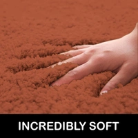 Luxe Home International Carpet Newman Microfiber 2500 GSM Anti Slip ( Rust, 4x6 Ft, Pack of 1 ) - 4x6 Ft, Rust