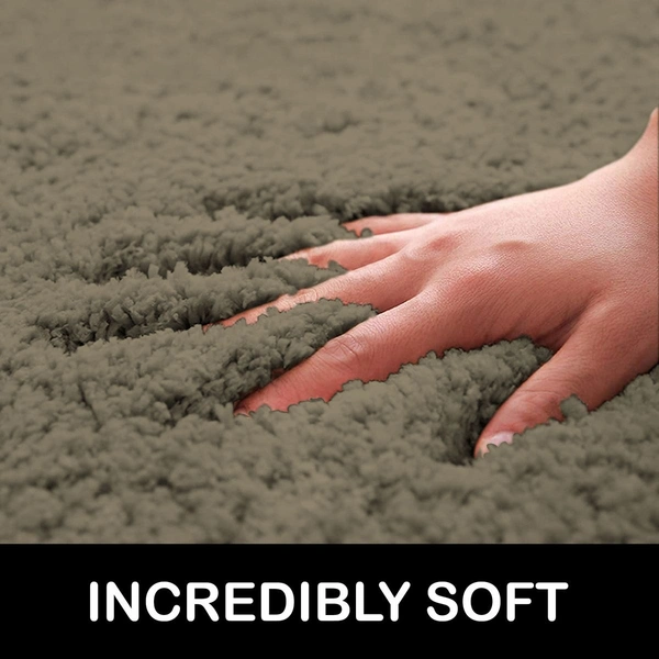 Luxe Home International Carpet Newman Microfiber 2500 GSM Anti Slip ( taupe, 4x6 Ft, Pack of 1 ) - 4x6 Ft, taupe