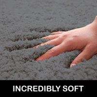 Luxe Home International Carpet Newman Microfiber 2500 GSM Anti Slip ( Silver, 4x6 Ft, Pack of 1 ) - 4x6 Ft, Silver