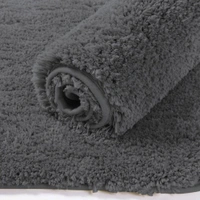 Luxe Home International Carpet Newman Microfiber 2500 GSM Anti Slip ( Grey, 4x6 Ft, Pack of 1 ) - 4x6 Ft, Grey