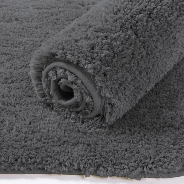 Luxe Home International Carpet Newman Microfiber 2500 GSM Anti Slip ( Grey, 4x6 Ft, Pack of 1 ) - 4x6 Ft, Grey
