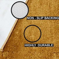 Luxe Home International Carpet Newman Microfiber 2500 GSM Anti Slip ( Gold, 4x6 Ft, Pack of 1 ) - 4x6 Ft, Gold