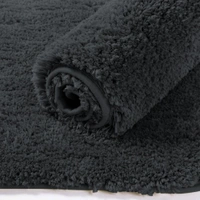 LUXE HOME INTERNATIONAL Bathmat Newman Microfiber 2500 GSM Anti Slip ( Anthrea, 60x90 cm, Pack of 1 ) - Anthrea