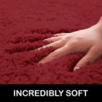 Luxe Home International Carpet Newman Microfiber 2500 GSM Anti Slip ( Mahroon, 4x6 Ft, Pack of 1 ) - 4x6 Ft, Mahroon