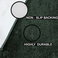 Luxe Home International Carpet Newman Microfiber 2500 GSM Anti Slip ( Hunter Green, 4x6 Ft, Pack of 1 ) - 4x6 Ft, Hunter Green