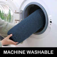 Luxe Home International Bathmat Newman Microfiber 2500 GSM Anti Slip ( Navy Blue, 45x75 cm, Pack of 1 ) - 45x75 cm, Navy Blue