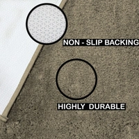 Luxe Home International Bathmat Newman Microfiber 2500 GSM Anti Slip ( taupe, 40x60 cm, Pack of 1 ) - 40x60 cm, taupe