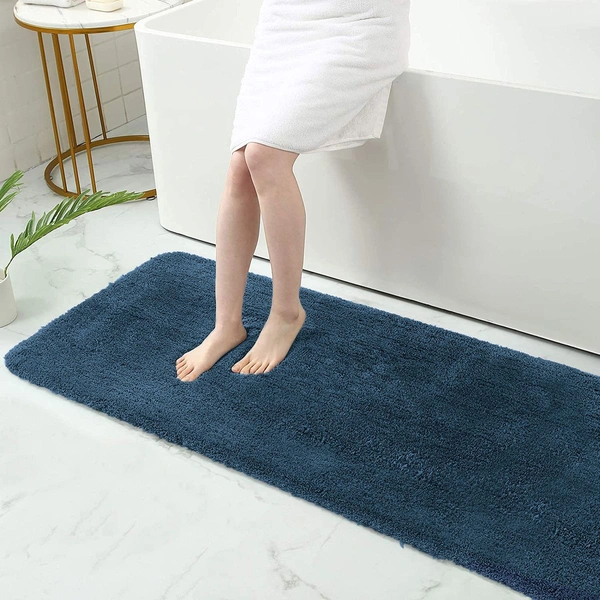 Luxe Home International Runner Sensuous Microfiber 2500 GSM Anti-Skid ( Teal , 2 Ft x 5 Ft , Pack of 1 ) - 2x5 Ft, Teal