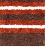 Luxe Home International Runner Stripe Microfiber 1600 GSM Anti-Skid ( Terra , 58 Cm x 140 Cm , Pack of 1 ) - Terra