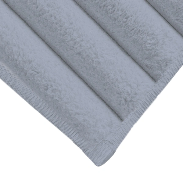 Luxe Home International Stripe Fur Sofa Cover 3 Seater Ultra-Soft Washable Anti-Slip Slipcover for Sofa (Silver, 170x90 cm) - Small, Silver