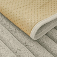 Luxe Home International Stripe Fur Sofa Cover 3 Seater Ultra-Soft Washable Anti-Slip Slipcover for Sofa (Taupe, 170x90 cm) - Small, Taupe