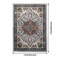 Luxe Home International Texture Polyester Carpet Multicolor (3 x 5 Feet) - 3x5 Ft, Soft And Premium Feel, multicolor