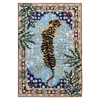 Luxe Home International Traditional Tiger Polyester Carpet Multicolor (3 x 5 Feet) - 3x5 Ft, Soft And Premium Feel, multicolor