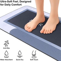 Luxe Home International Rubber Doormat Marine Design Anti Slip Skid, Soft, Washable Door Mat for Home Entrance, Bathroom, Kitchen, Living Room, Office (35x58 cm) - 35x58, Multicolor