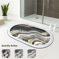 Luxe Home International Rubber Doormat Swirl Design Anti Slip Skid, Soft, Washable Door Mat for Home Entrance, Bathroom, Kitchen, Living Room, Office (35x58 cm) - 35x58, Multicolor