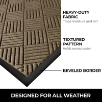 Luxe Home International Luxe Home Line Rubber Coir Door Mat Anti Slip Doormat for Indoor and Outdoor (Yellow, 45cm x 75cm) - 45x75 cm, Yellow