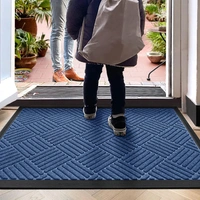 Luxe Home International Luxe Home Line Rubber Coir Door Mat Anti Slip Doormat for Indoor and Outdoor (Blue, 45cm x 75cm) - 45x75 cm, Blue