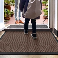 Luxe Home International Luxe Home Line Rubber Coir Door Mat Anti Slip Doormat for Indoor and Outdoor (Brown, 45cm x 75cm) - 45x75 cm, Brown