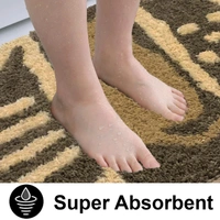 Luxe Home International Macau Cat Bath Mat (40x60 cm) Super Soft Microfiber, Anti Slip Backing, Washable Bathroom Mat Perfect for Bedroom - Chocolate - 40x60 cm, chocolate