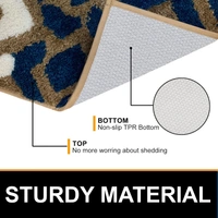 Luxe Home International Luxe Home Macau Diamond Bath Mat (40x60 cm) Super Soft Microfiber, Anti Slip Backing, Washable Bathroom Mat Perfect for Bedroom - Taupe - 40x60 cm, Taupe