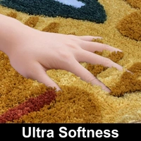 Luxe Home International Luxe Home Macau Sunny Bath Mat (40x60 cm) Super Soft Microfiber, Anti Slip Backing, Washable Bathroom Mat Perfect for Bedroom - Yellow - 40x60 cm, Yellow