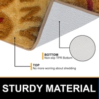 Luxe Home International Luxe Home Macau Sunny Bath Mat (40x60 cm) Super Soft Microfiber, Anti Slip Backing, Washable Bathroom Mat Perfect for Bedroom - Yellow - 40x60 cm, Yellow