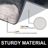 Luxe Home International Luxe Home Macau Waves Bath Mat (40x60 cm) Super Soft Microfiber, Anti Slip Backing, Washable Bathroom Mat Perfect for Bedroom - Green - 40x60 cm, Green