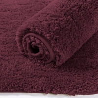 Luxe Home International Luxe Home Newman Carpets Microfiber Shaggy Carpet for Living Room, Bedroom - 3x5 Feet, Ultra Soft Non-Slip Fluffy Area Rug, Easy to Clean, Wine - 3x5 Ft, Wine