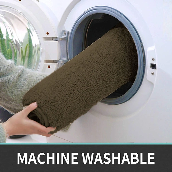 Luxe Home International Luxe Home Newman Carpets Microfiber Shaggy Carpet for Living Room, Bedroom - 3x5 Feet, Ultra Soft Non-Slip Fluffy Area Rug, Easy to Clean, Arabic Coffee - 3x5 Ft, Arabic Coffee