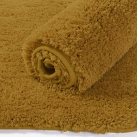 Luxe Home International Luxe Home Newman Carpets Microfiber Shaggy Carpet for Living Room, Bedroom - 3x5 Feet, Ultra Soft Non-Slip Fluffy Area Rug, Easy to Clean, Gold - 3x5 Ft, Gold