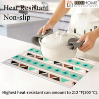 Luxe Home International Luxe Home Placemat Magic Rubber Non Slip Utensil Mat for Kitchen, Dining Table ( Stripe, 30x45 cm + 1x4 Ft, Set of 4) - Stripe