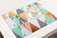 Luxe Home International Luxe Home Placemat Magic Rubber Non Slip Utensil Mat for Kitchen, Dining Table ( Triangle, 30x45 cm + 1x4 Ft, Set of 4) - Triangle