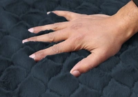 Luxe Home International Luxe Home Ruffle Floor Rug Rabbit Fur 1000 GSM Living Room Foot Mats Anti Skid Water Absorbent Easy Machine Washable Rug for Bedroom | Floor | 6 X 9 Ft | Anthra | Pack of 1 - 6X9, Anthra