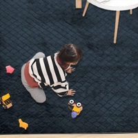 Luxe Home International Luxe Home Ruffle Floor Rug Rabbit Fur 1000 GSM Living Room Foot Mats Anti Skid Water Absorbent Easy Machine Washable Rug for Bedroom | Floor | 6 X 9 Ft | Anthra | Pack of 1 - 6X9, Anthra