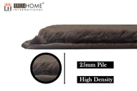 Luxe Home International Luxe Home Ruffle Floor Rug Rabbit Fur 1000 GSM Living Room Foot Mats Anti Skid Water Absorbent Easy Machine Washable Rug for Bedroom | Floor | 6 X 9 Ft | Chocolate | Pack of 1 - 6X9, Chocolate