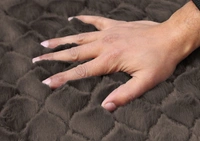 Luxe Home International Luxe Home Ruffle Floor Rug Rabbit Fur 1000 GSM Living Room Foot Mats Anti Skid Water Absorbent Easy Machine Washable Rug for Bedroom | Floor | 6 X 9 Ft | Cocoa | Pack of 1 - 6X9, Cocoa