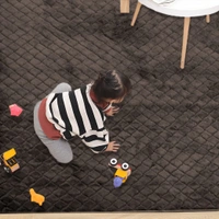 Luxe Home International Luxe Home Ruffle Floor Rug Rabbit Fur 1000 GSM Living Room Foot Mats Anti Skid Water Absorbent Easy Machine Washable Rug for Bedroom | Floor | 6 X 9 Ft | Cocoa | Pack of 1 - 6X9, Cocoa