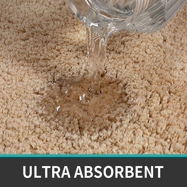 Luxe Home International Luxe Home Runner 2800 GSM Microfiber Anti Slip Water Absorbent Machine Washable and Quick Dry Vegas Mats for Bathroom, Kitchen, Entrance ( Gold , 2x5 Ft , Pack of 1 ) - 2x5 Ft, Gold