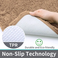 Luxe Home International Luxe Home Runner 2800 GSM Microfiber Anti Slip Water Absorbent Machine Washable and Quick Dry Vegas Mats for Bathroom, Kitchen, Entrance ( Gold , 2x5 Ft , Pack of 1 ) - 2x5 Ft, Gold