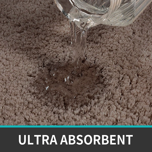 Luxe Home International Luxe Home Runner 2800 GSM Microfiber Anti Slip Water Absorbent Machine Washable and Quick Dry Vegas Mats for Bathroom, Kitchen, Entrance ( Cocoa , 2x5 Ft , Pack of 1 ) - 2x5 Ft, Cocoa